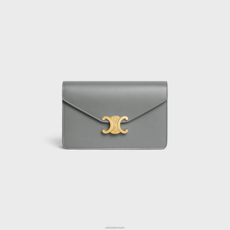 CELINE Kvinder pung på kæde margo i skinnende kalveskind F44FV315 tilbehør zink