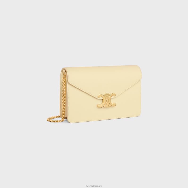CELINE Kvinder pung på kæde margo i skinnende kalveskind F44FV355 tilbehør sollys