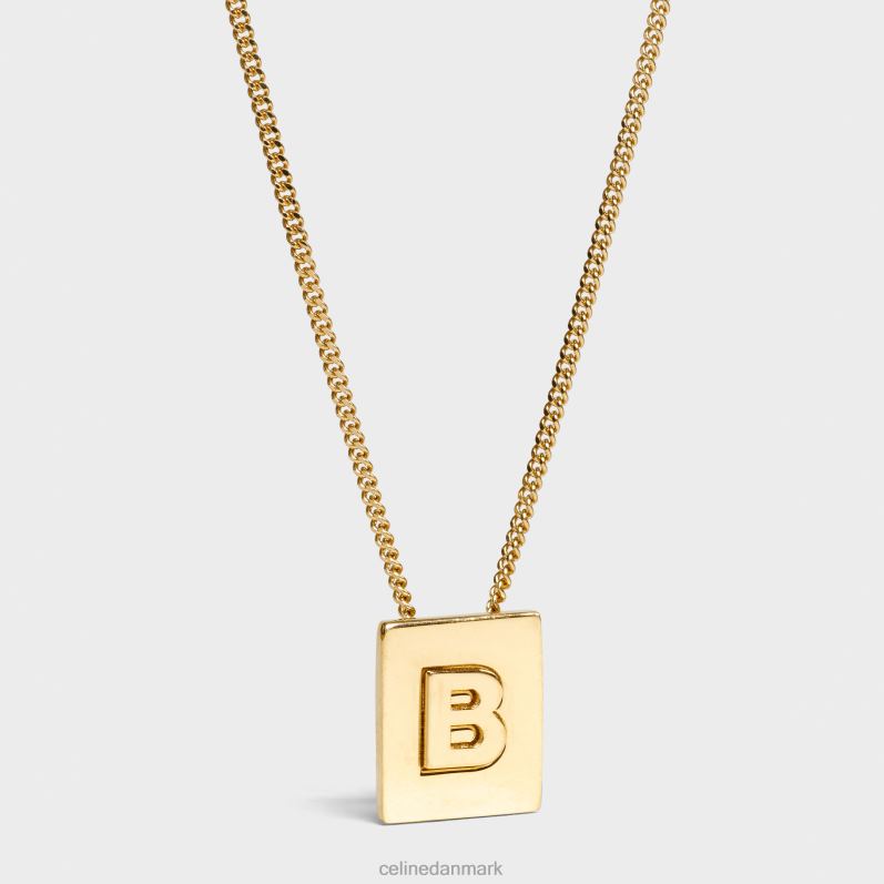 CELINE Kvinder alfabet b halskæde i messing med finish F44FV1325 tilbehør guld