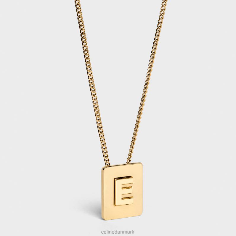 CELINE Kvinder alfabet e halskæde i messing med finish F44FV1328 tilbehør guld