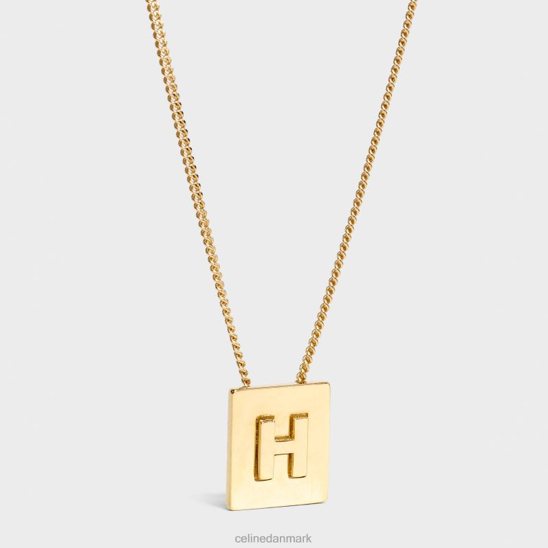 CELINE Kvinder alfabet h halskæde i messing med finish F44FV1331 tilbehør guld