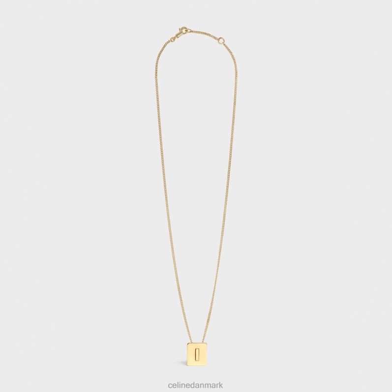CELINE Kvinder alfabet i halskæde i messing med finish F44FV1332 tilbehør guld