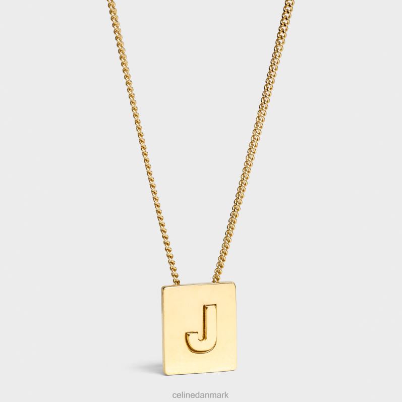 CELINE Kvinder alfabet j halskæde i messing med finish F44FV1333 tilbehør guld