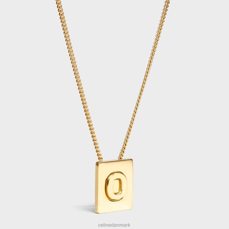 CELINE Kvinder alfabet o halskæde i messing med finish F44FV1338 tilbehør guld