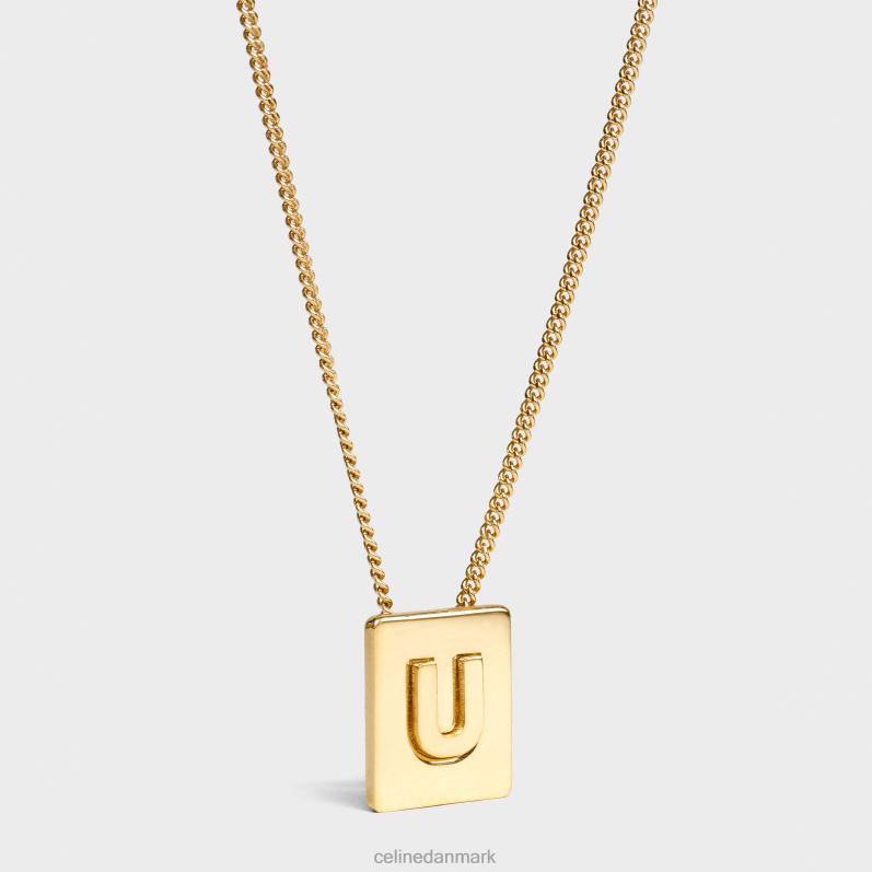 CELINE Kvinder alfabet u halskæde i messing med finish F44FV1344 tilbehør guld