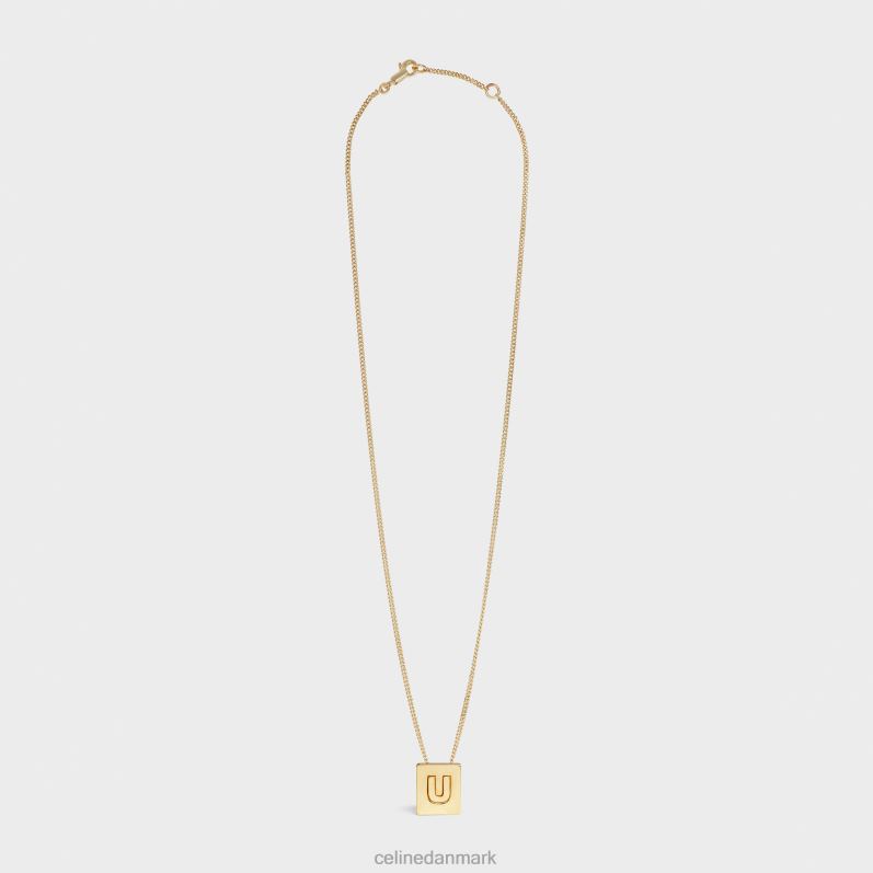 CELINE Kvinder alfabet u halskæde i messing med finish F44FV1344 tilbehør guld