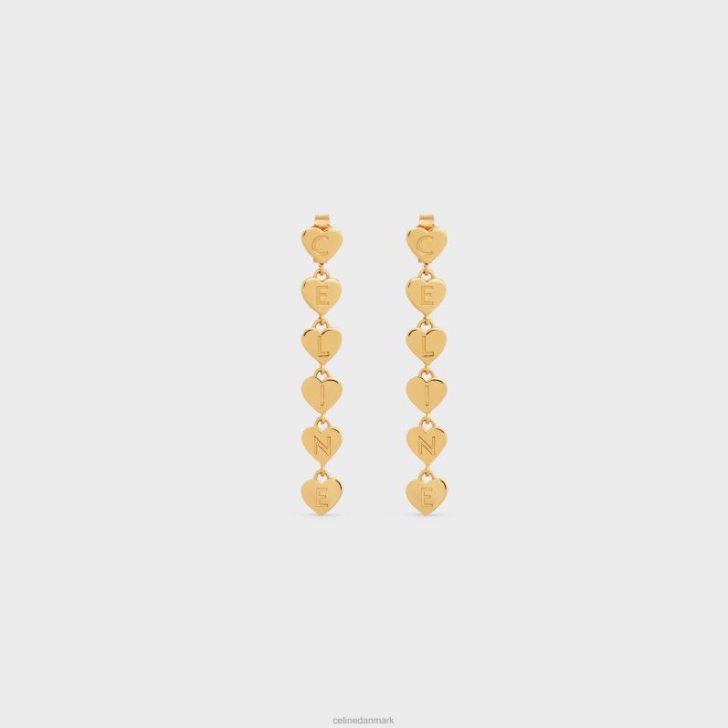 CELINE Kvinder coeur øreringe i messing med finish F44FV1264 tilbehør guld