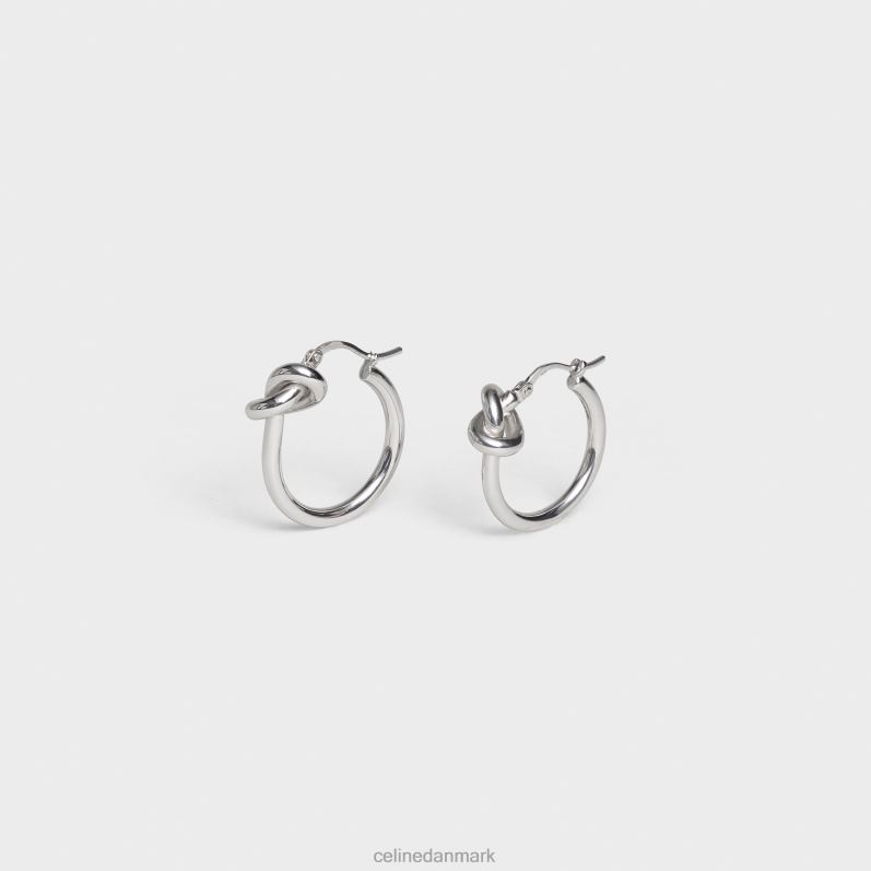 CELINE Kvinder knude små bøjler i messing med rhodium finish F44FV1352 tilbehør sølv