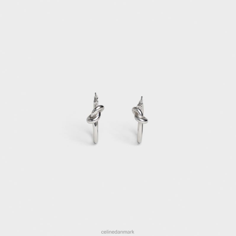 CELINE Kvinder knude små bøjler i messing med rhodium finish F44FV1352 tilbehør sølv