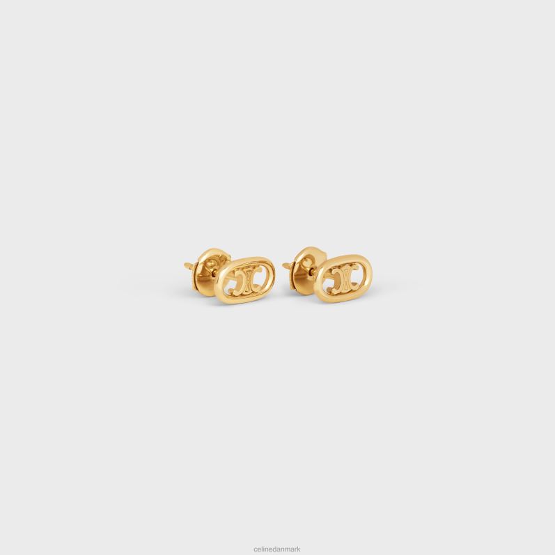 CELINE Kvinder maillon triomphe studser ind F44FV1386 tilbehør gult guld