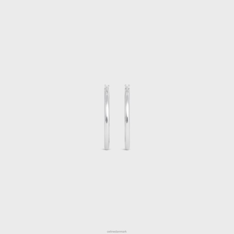 CELINE Kvinder monokrome strass bøjler i messing med rhodium finish og krystaller F44FV1253 tilbehør sølv