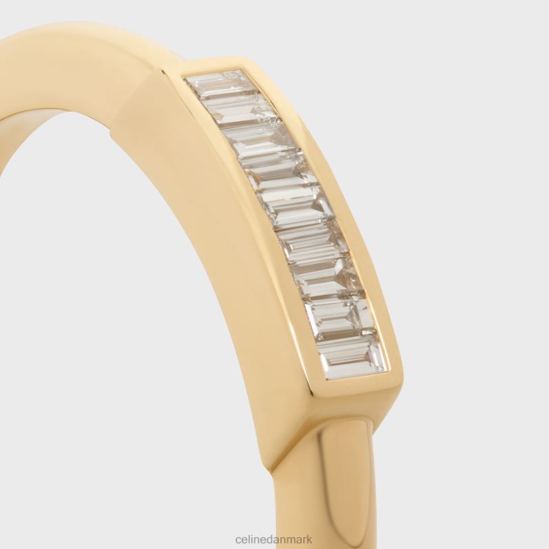 CELINE Kvinder systemring i diamanter F44FV1425 tilbehør gult guld & hvid