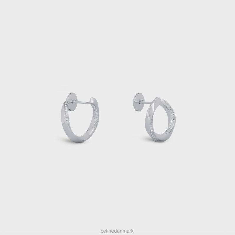 CELINE Kvinder torsion øreringe i diamanter F44FV1409 tilbehør hvidguld & hvid