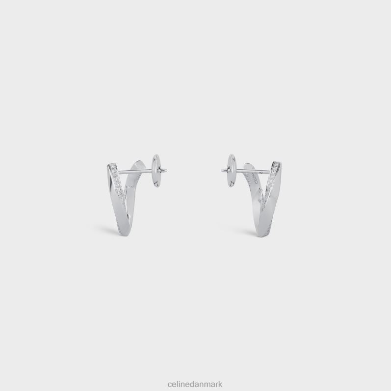 CELINE Kvinder torsion øreringe i diamanter F44FV1409 tilbehør hvidguld & hvid