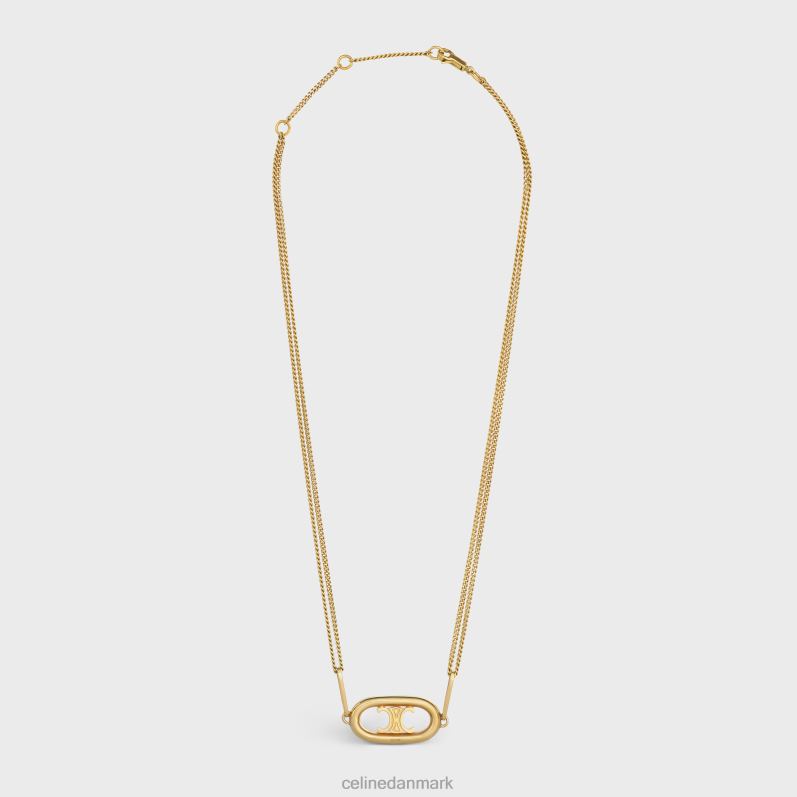 CELINE Kvinder triomf halskæde i messing F44FV1315 tilbehør guld