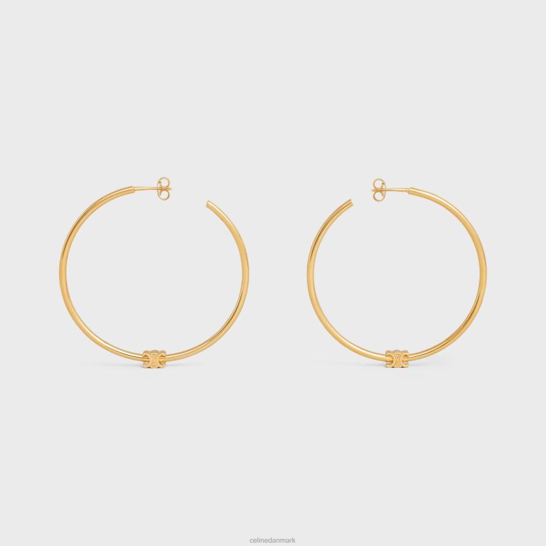 CELINE Kvinder triomf store bøjler i messing med finish F44FV1260 tilbehør guld