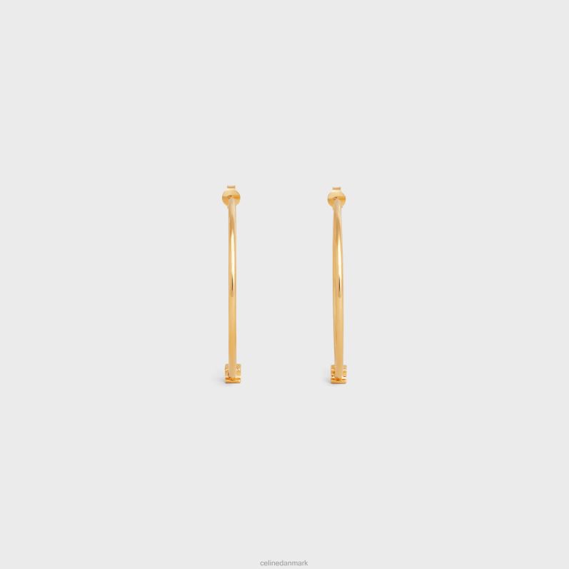 CELINE Kvinder triomf store bøjler i messing med finish F44FV1260 tilbehør guld