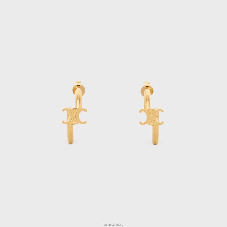 CELINE Kvinder triomphe asymmetriske bøjler i messing med finish F44FV1291 tilbehør guld