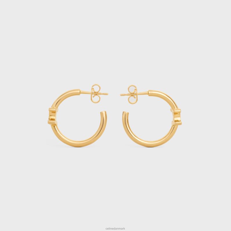 CELINE Kvinder triomphe asymmetriske bøjler i messing med finish F44FV1291 tilbehør guld