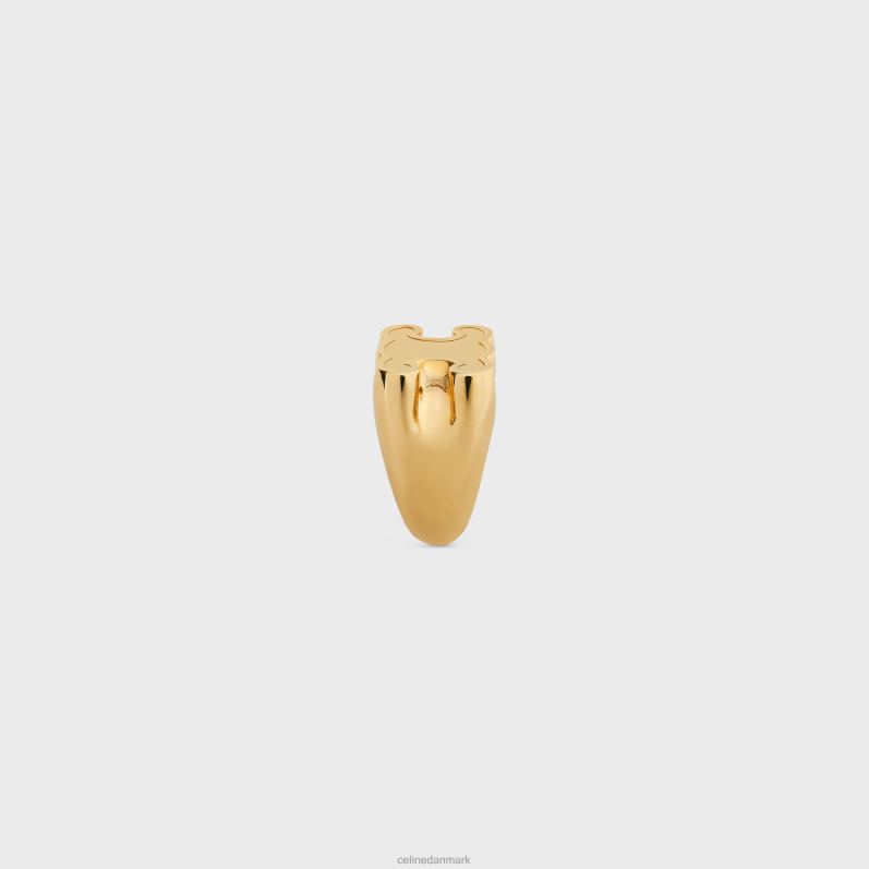 CELINE Kvinder triomphe chevaliere ring i messing med finish F44FV1309 tilbehør guld