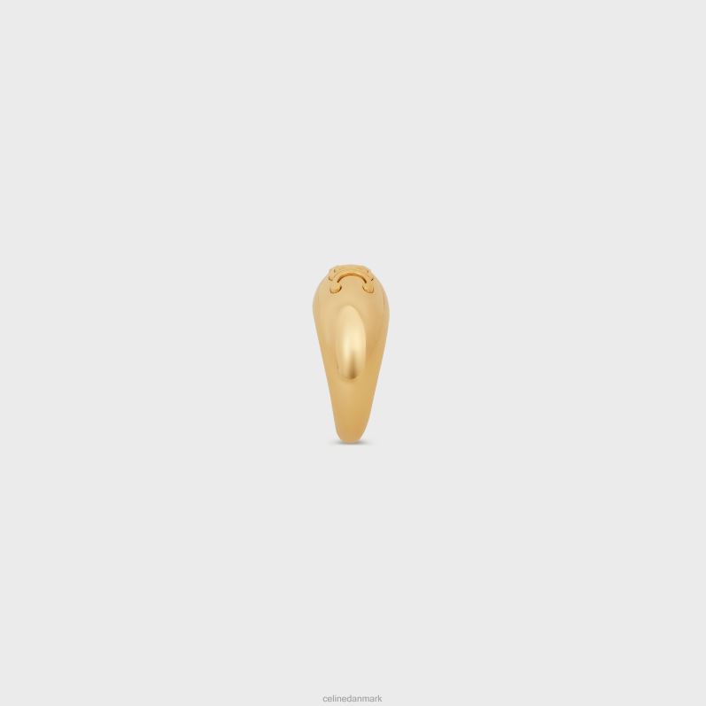 CELINE Kvinder triomphe fed ring i messing med finish F44FV1308 tilbehør guld