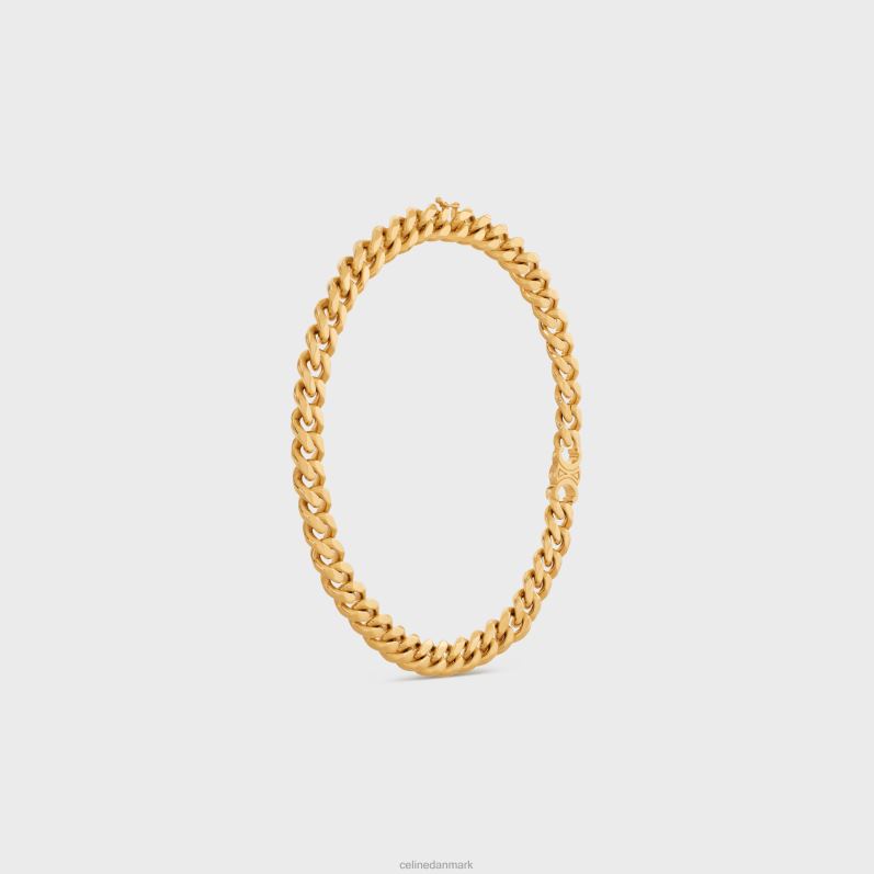 CELINE Kvinder triomphe gourmet halskæde i messing med finish F44FV1310 tilbehør guld