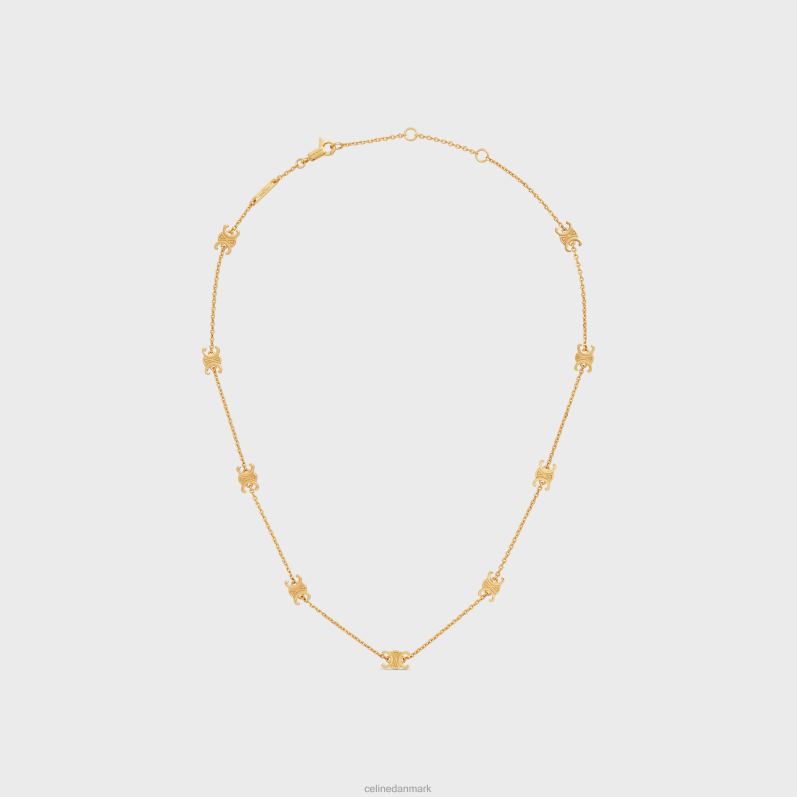 CELINE Kvinder triomphe mini triomphe halskæde i messing med finish F44FV1296 tilbehør guld