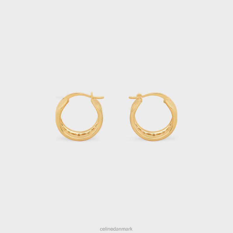 CELINE Kvinder triomphe multi hoops i messing med finish F44FV1318 tilbehør guld