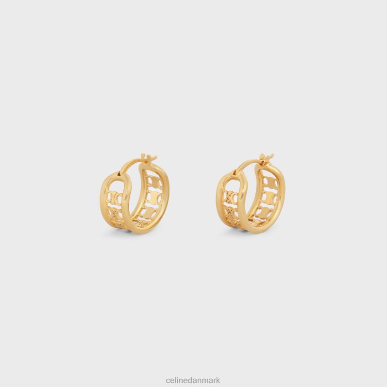 CELINE Kvinder triomphe multi hoops i messing med finish F44FV1318 tilbehør guld