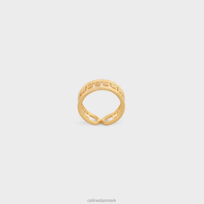 CELINE Kvinder triomphe multiring i messing med finish F44FV1319 tilbehør guld