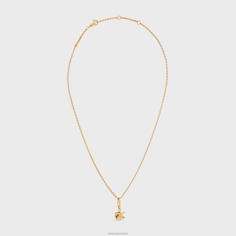 CELINE Kvinder triomphe solitaire halskæde i messing med finish F44FV1270 tilbehør guld