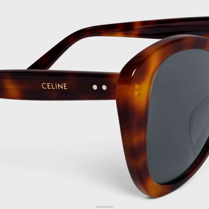 CELINE Kvinder butterfly s270 solbriller i acetat F44FV1154 tilbehør klassisk havana