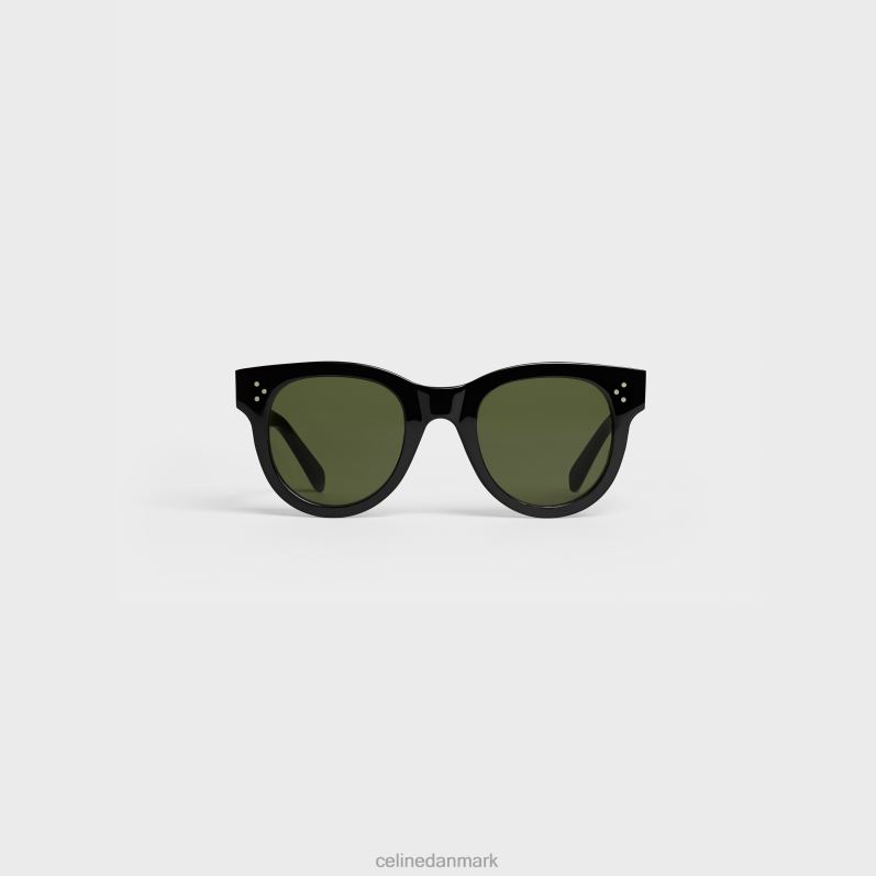 CELINE Kvinder cat eye s003 solbriller i acetat med mineralglas linser F44FV1135 tilbehør sort