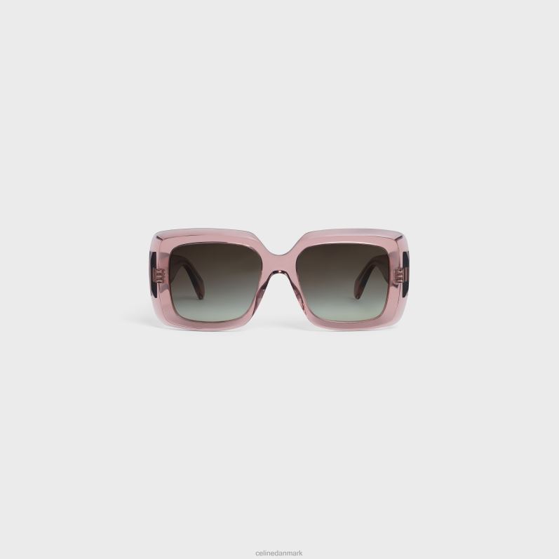 CELINE Kvinder firkantede s263 solbriller i acetat F44FV1152 tilbehør gennemsigtig rosa karamel