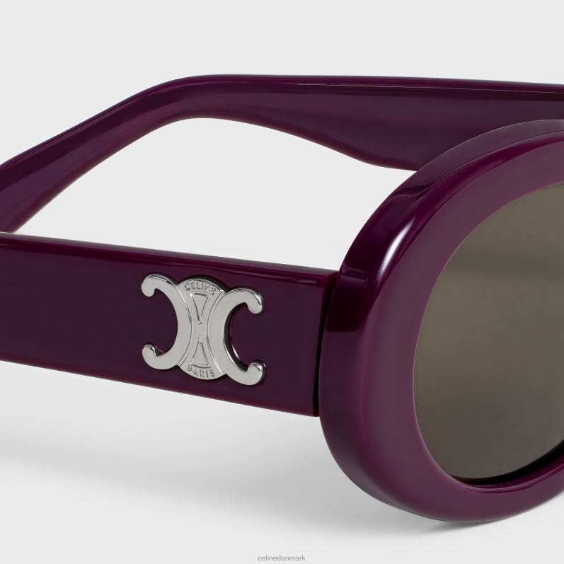 CELINE Kvinder triomphe 01 solbriller i acetat F44FV1100 tilbehør aubergine