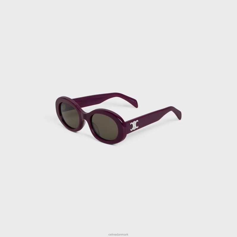 CELINE Kvinder triomphe 01 solbriller i acetat F44FV1100 tilbehør aubergine
