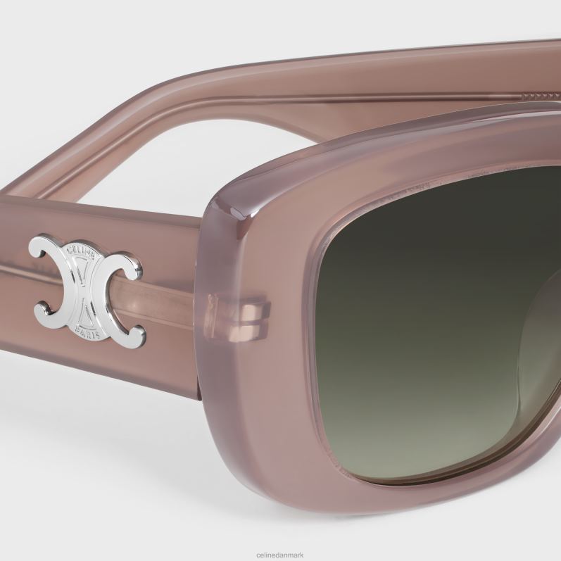 CELINE Kvinder triomphe 04 solbriller i acetat F44FV1104 tilbehør mælkeagtig hasselnød
