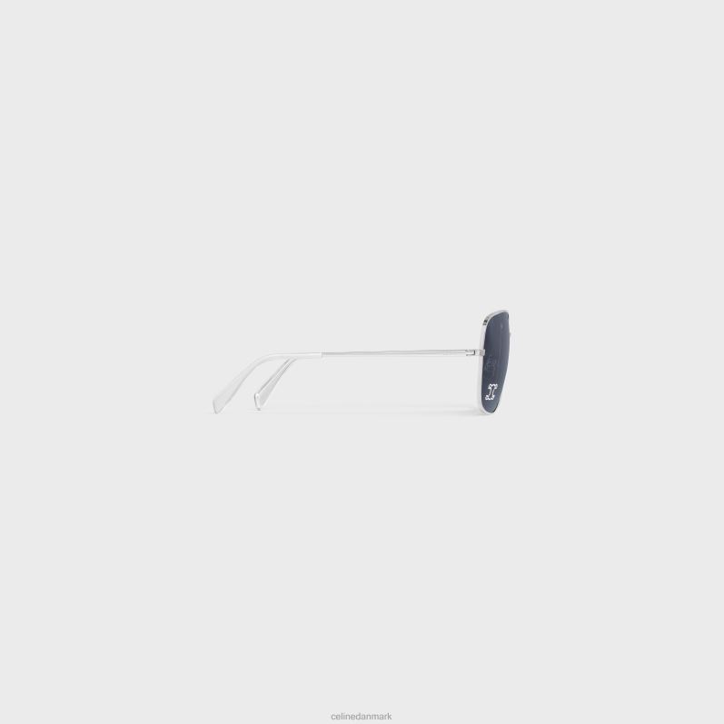 CELINE Kvinder triomphe rhinestone 01 solbriller i metal med krystaller F44FV1121 tilbehør sølv/grå