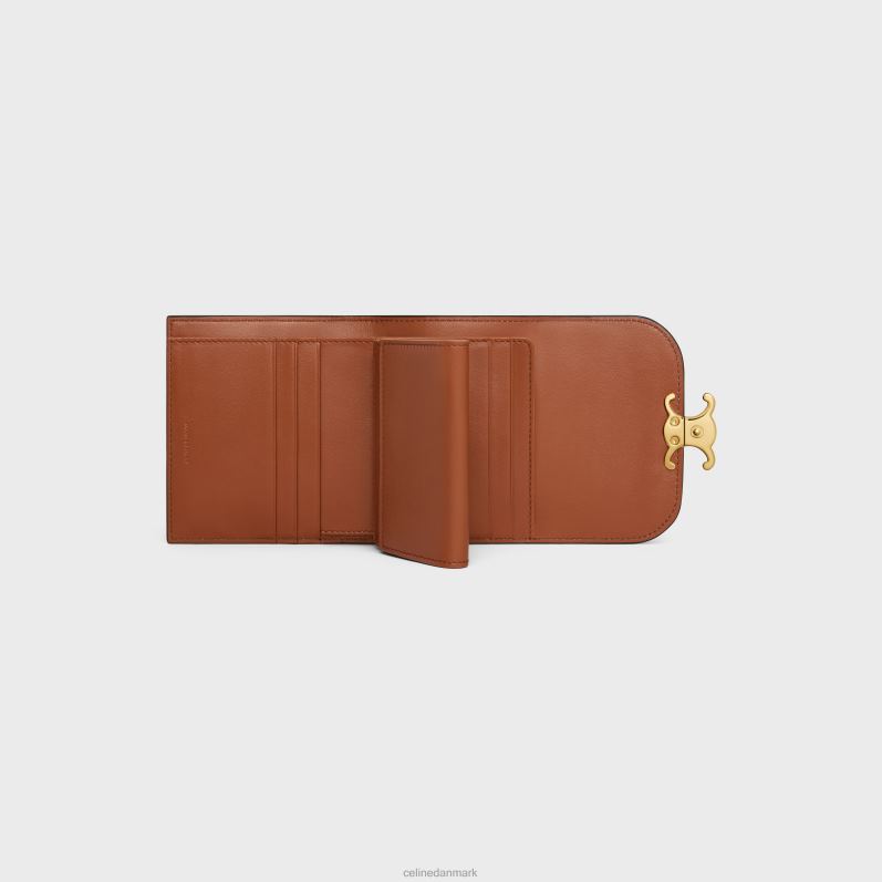 CELINE Kvinder lille pung triomf i naturligt kalveskind præget F44FV411 tilbehør tan