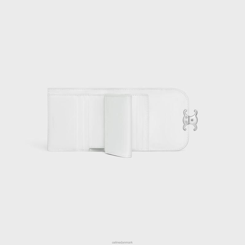 CELINE Kvinder lille pung triomf i skinnende kalveskind F44FV400 tilbehør blanc de blanc