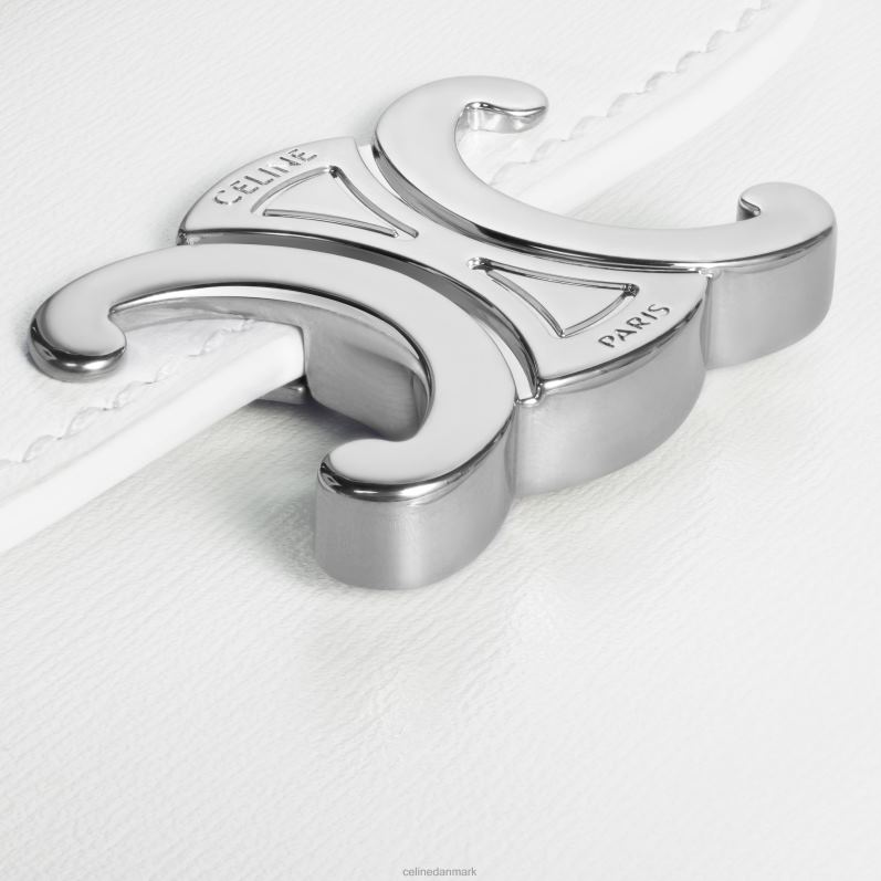 CELINE Kvinder lille pung triomf i skinnende kalveskind F44FV400 tilbehør blanc de blanc