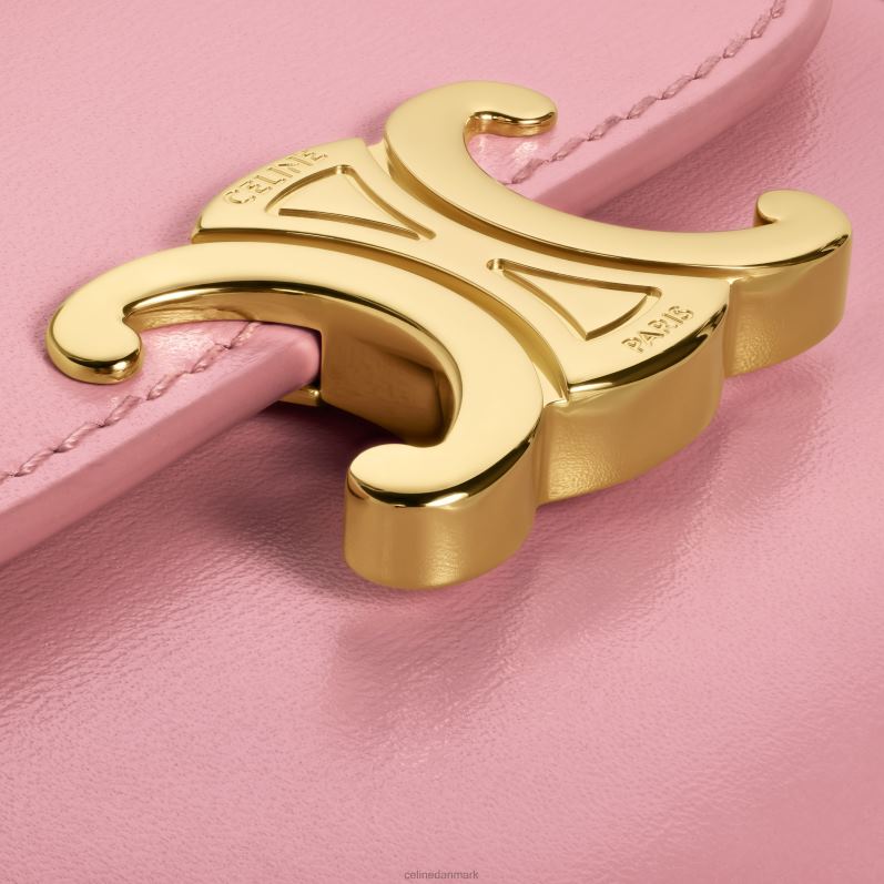 CELINE Kvinder lille pung triomf i skinnende kalveskind F44FV412 tilbehør Rose