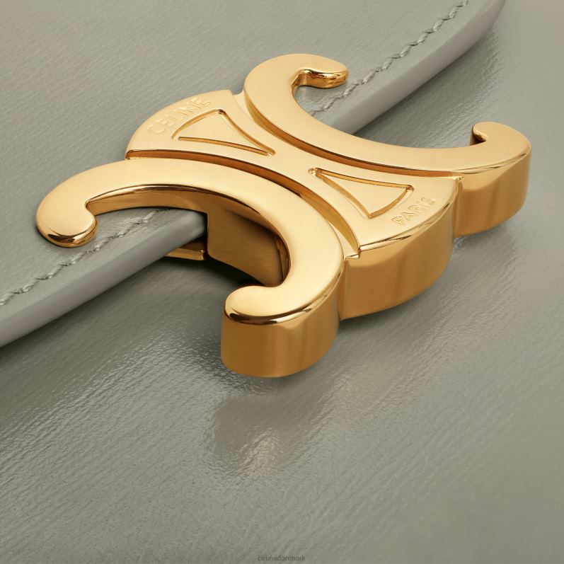 CELINE Kvinder lille pung triomf i skinnende kalveskind F44FV456 tilbehør grønt ler