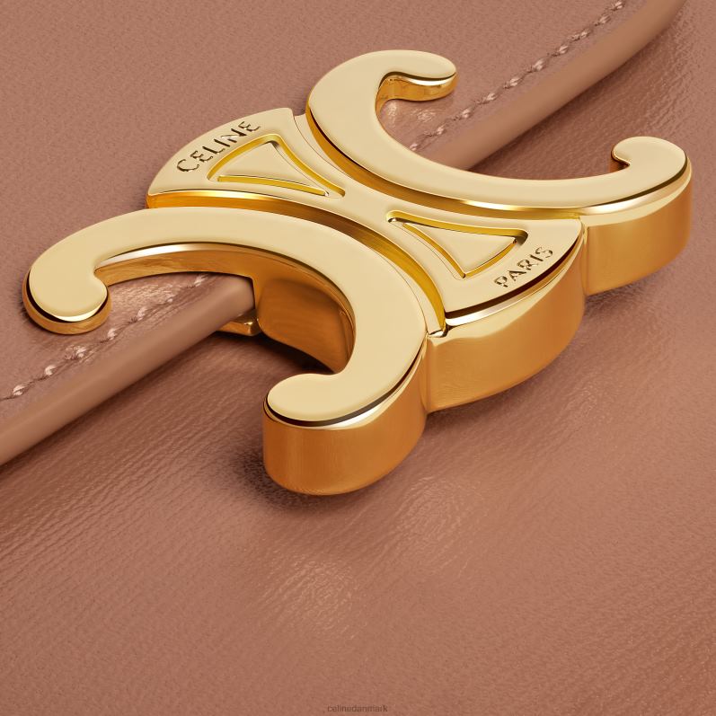 CELINE Kvinder lille pung triomf i skinnende kalveskind F44FV460 tilbehør bronze