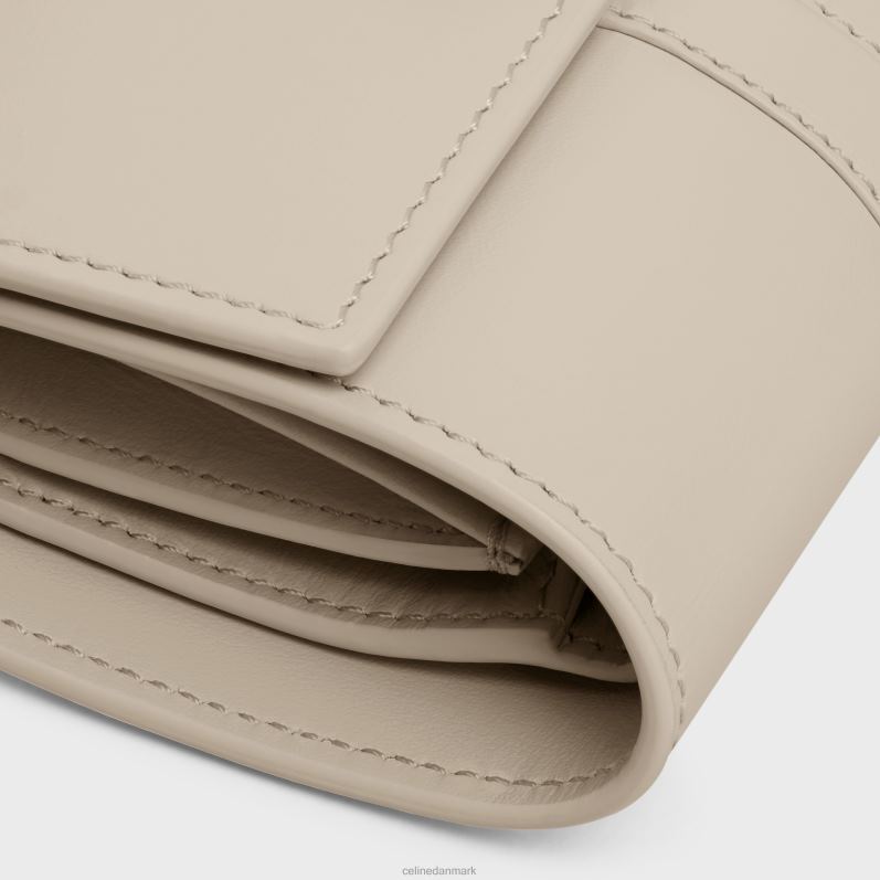 CELINE Kvinder lille trefoldet pung 16 i skinnende kalveskind F44FV424 tilbehør lys sten