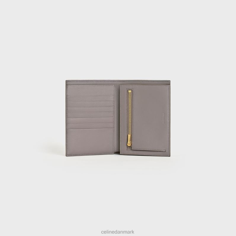 CELINE Kvinder pung med mellemlang rem i tofarvet kalveskind F44FV476 tilbehør småsten/mineral