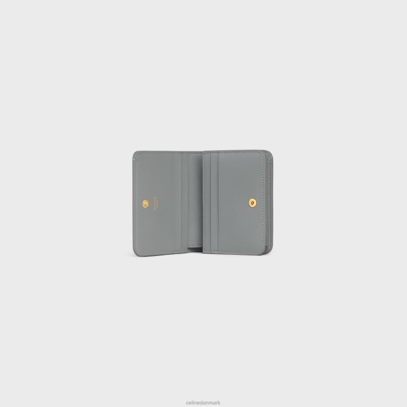 CELINE Kvinder triomphe kompakt pung i skinnende kalveskind F44FV405 tilbehør zink