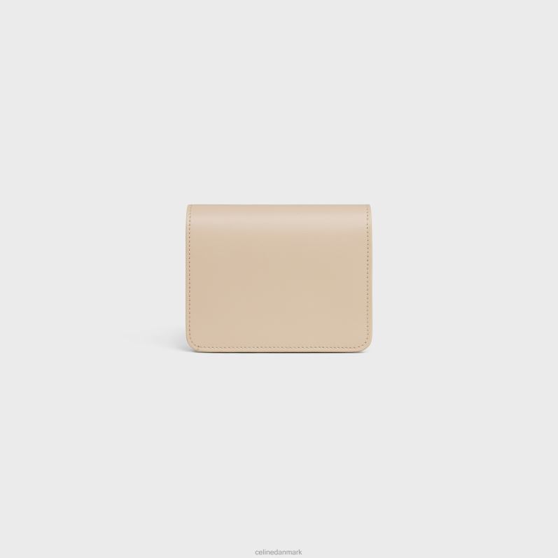 CELINE Kvinder triomphe kompakt pung i skinnende kalveskind F44FV446 tilbehør nøgen