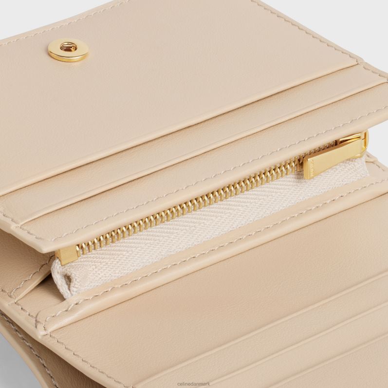 CELINE Kvinder triomphe kompakt pung i skinnende kalveskind F44FV446 tilbehør nøgen