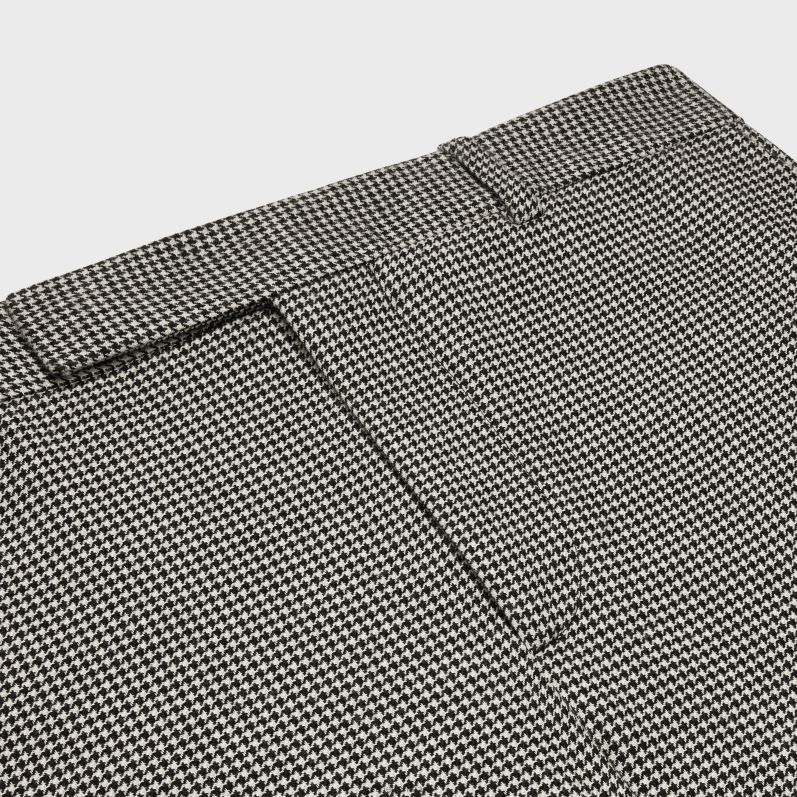 CELINE Mænd flared bukser i uld og kashmir F44FV1896 beklædning craie/noir